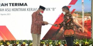 Gubernur Aceh Terima Naskah Asli Kontrak Blok B