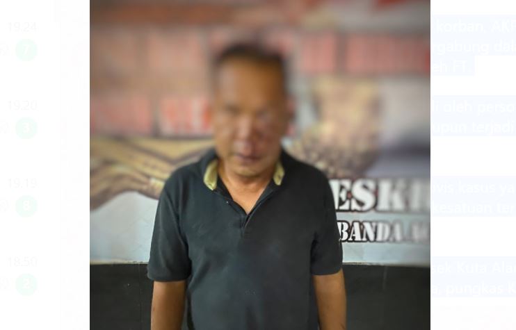 Cabuli Remaja, Pecatan TNI Ditangkap Polisi di Banda Aceh