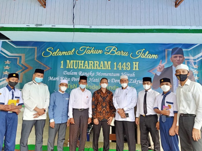 Irwan Saputra Isi Ceramah Tahun Baru Islam 1443 H Di MTsN Model Banda Aceh
