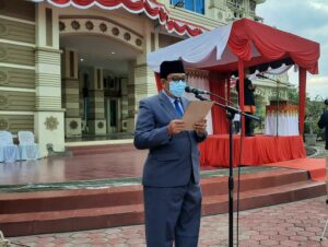 Kakankemenag Pimpin Doa Pada Peringatan HUT RI Ke-76 di Aceh Besar