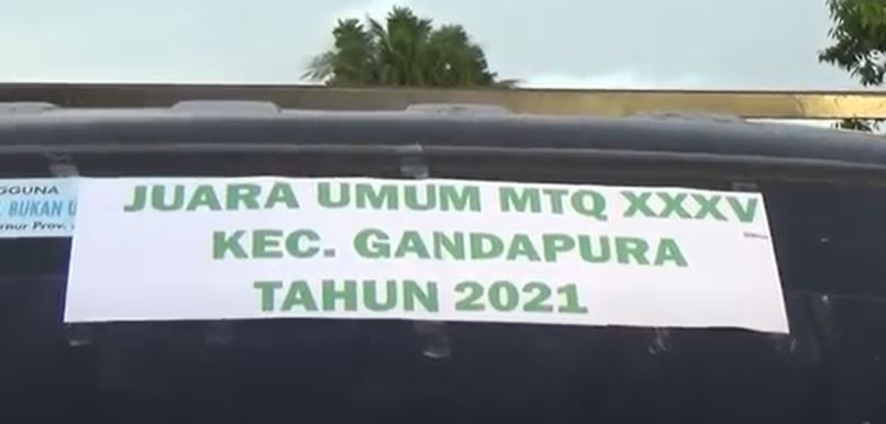 Kecamatan Gandapura Sabet Juara Umum MTQ Bireuen Ke- XXXV