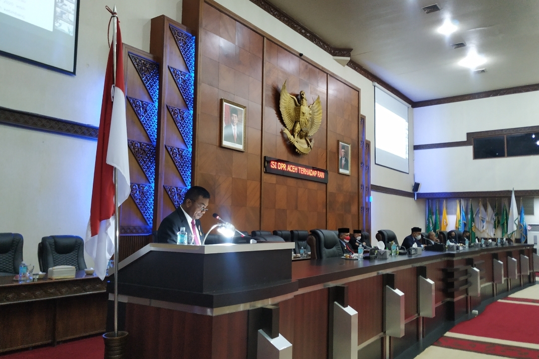 Ridwan Yunus: Fraksi Gerindra Tolak Rancangan Qanun Pertanggungjawaban APBA 2020