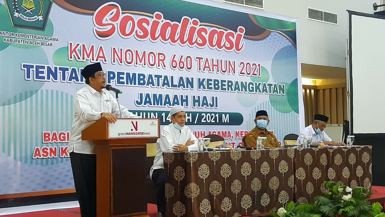 443 Calhaj Aceh Besar Batal Berangkat, Kemenag Adakan Sosialisasi Di Grand Nanggroe Hotel