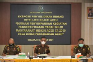 Kejati Aceh Tetapkan Kasus Pengsertifikatan Tanah Milik Masyarakat Miskin Ke Tahap Penyidikan