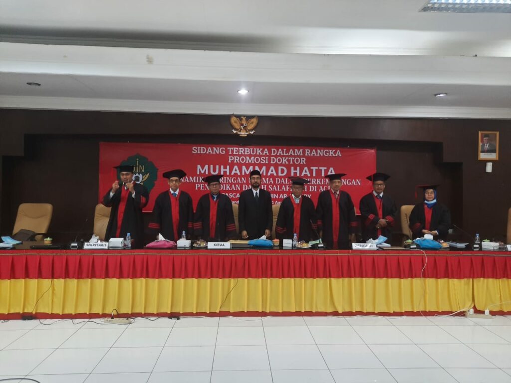 Dapat Nilai “Terpuji”, Pimpinan Dayah Madani Abiya Hatta Raih Gelar Doktor di UIN Ar-Raniry