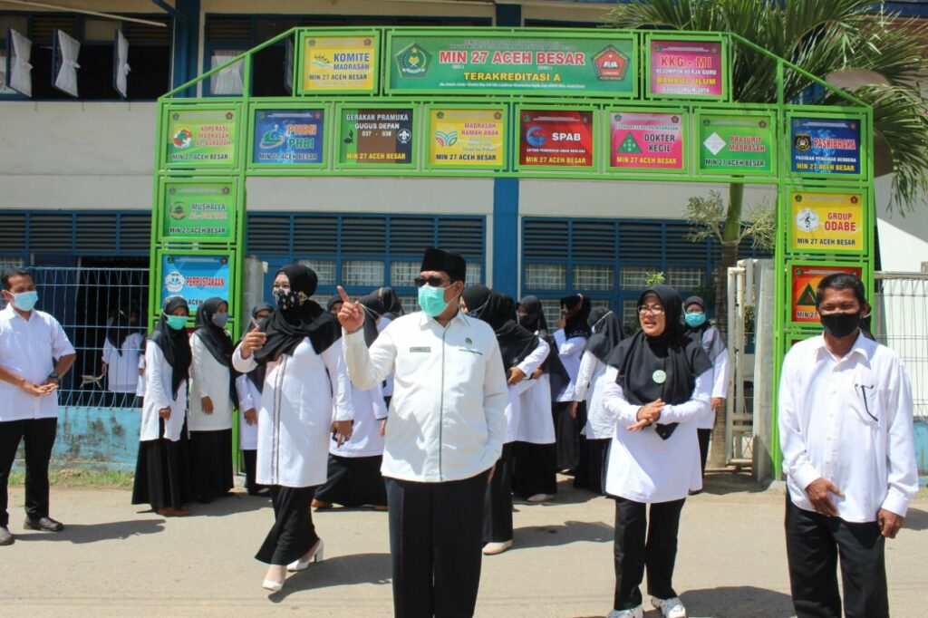 Kakankemenag Aceh Besar Pantau Pelaksanaan KSM Madrasah 2021