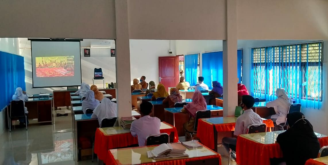 Sahuti Instruksi Bupati Aceh Utara, SMA 1 Matangkuli Terapkan Belajar Tatap Muka Sistem Shift