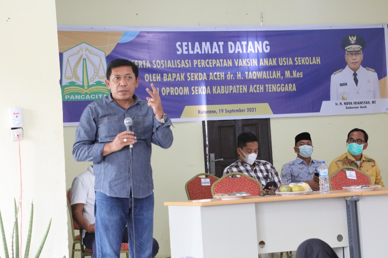 Soal Vaksinasi Siswa, Kadisdik Aceh: Kepala Sekolah Silahkan Mundur Jika Tidak Mampu