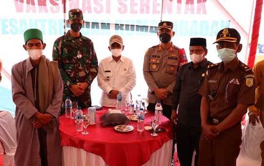 Iniasiasi Vaksin Masuk Dayah, Pemkab Aceh Utara Gandeng Polres Lhokseumawe