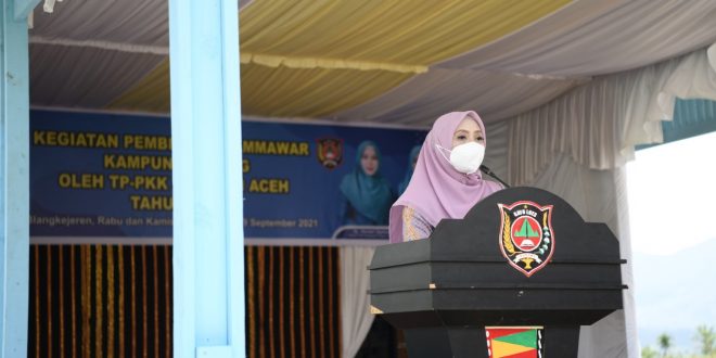 Ketua PKK Aceh Apresiasi Kampung Sepang yang Sarat Prestasi