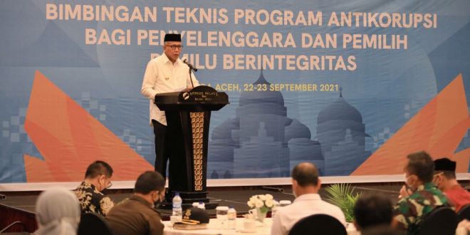 Gubernur Dukung KPK Wujudkan Pemilihan Berintegritas di Aceh