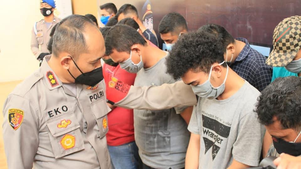 Polres Lhokseumawe Ringkus 22 Pemain Judi Online Chip High Domino