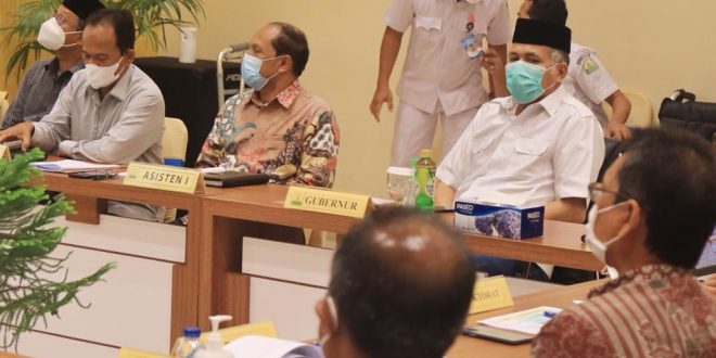 Nova Pimpin Rapat Percepatan Realisasi APBA 2021 di RSUZA