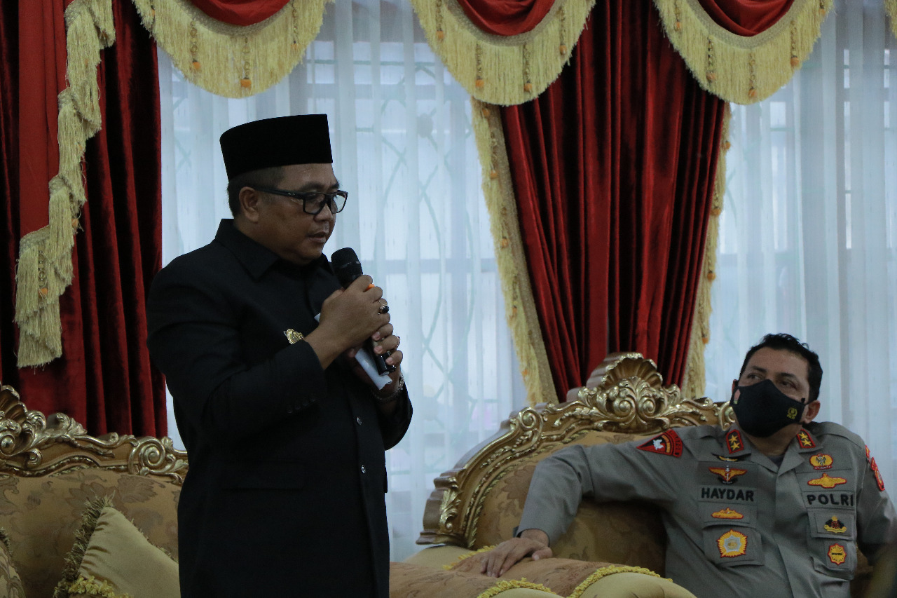 Bupati Ramli MS Laporkan Kondisi Aceh Barat Ke Kapolda Aceh