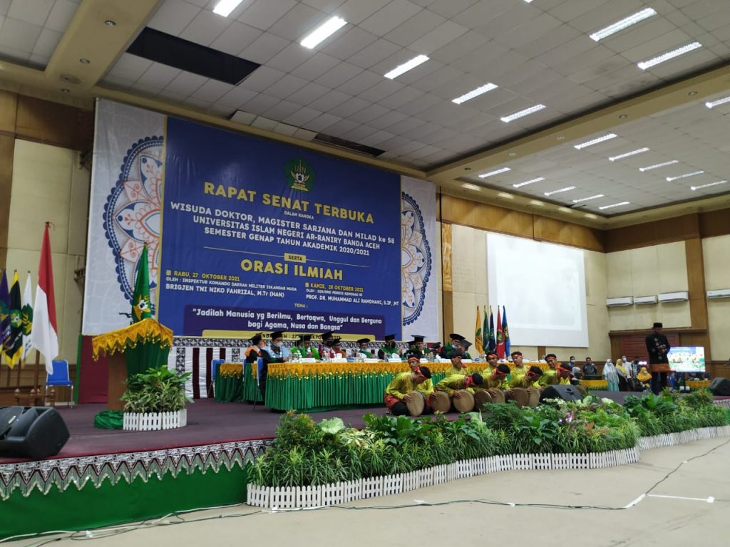 UIN Ar-Raniry Wisudakan 1.882 Lulusan Secara Daring dan Luring