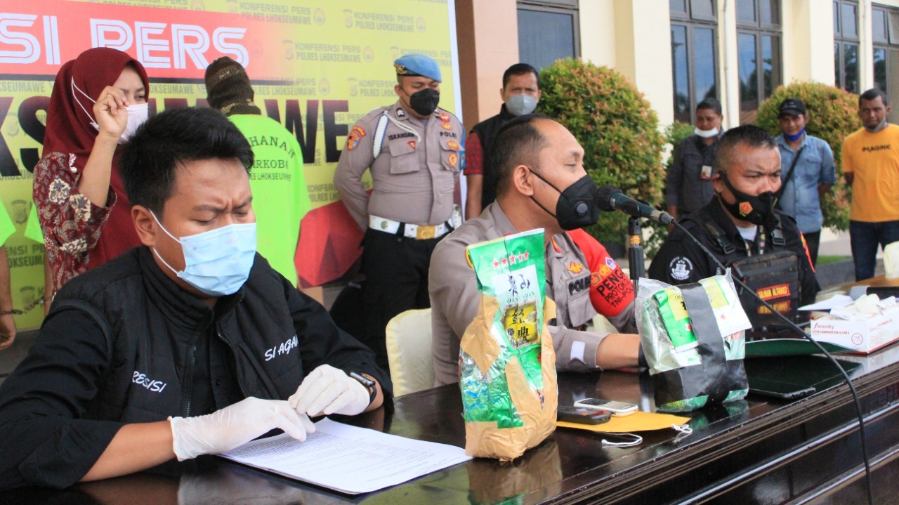 Polres Lhokseumawe Ringkus Seorang Pengedar Sabu di Aceh Utara