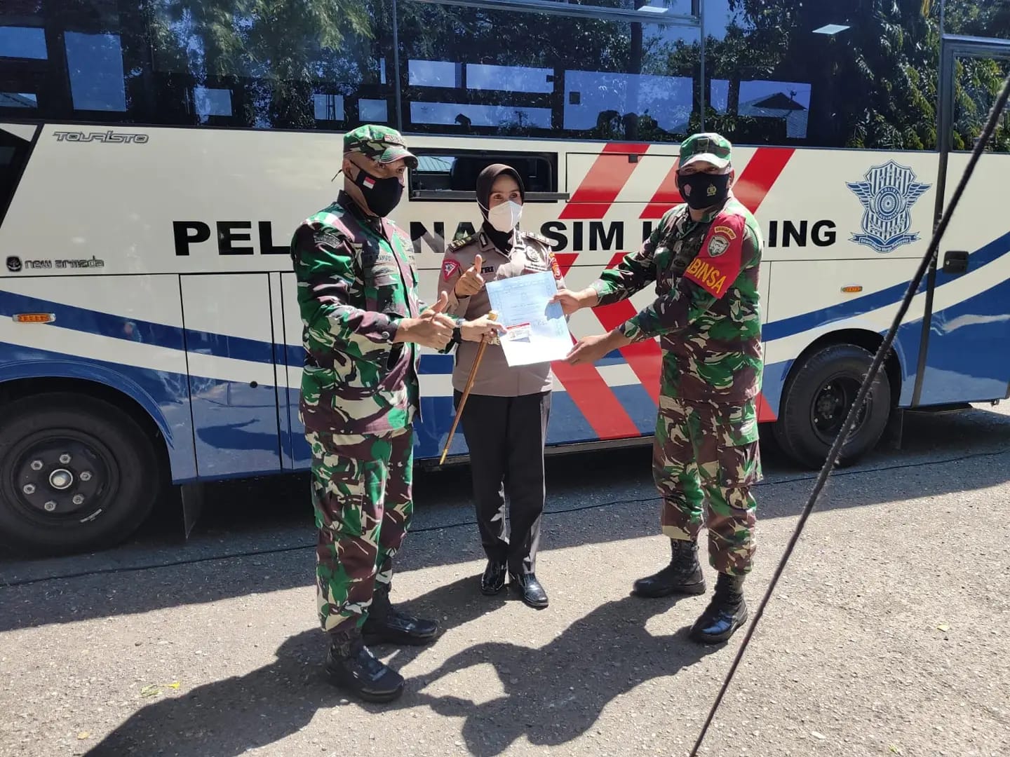 27 Babinsa Kodim 0101/BS Dapat SIM Gratis dari Dirlantas Polda Aceh