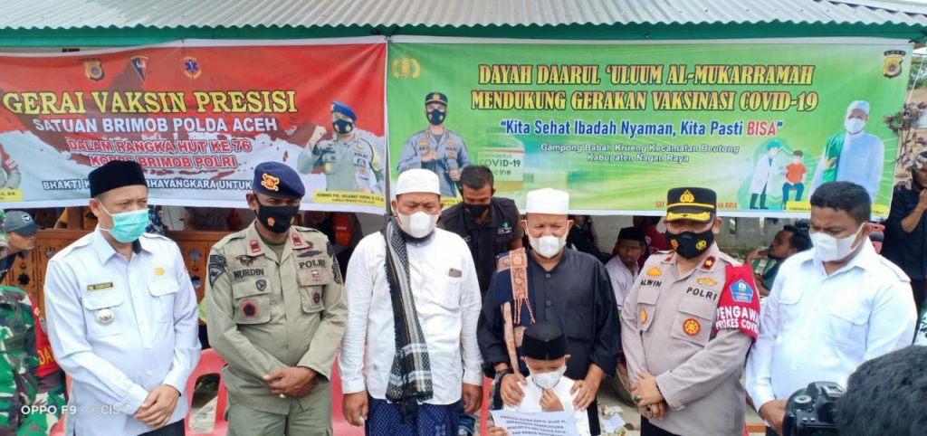 Abiya Husaini di Nagan Raya Himbau Masyarakat Untuk Tidak Takut Divaksin