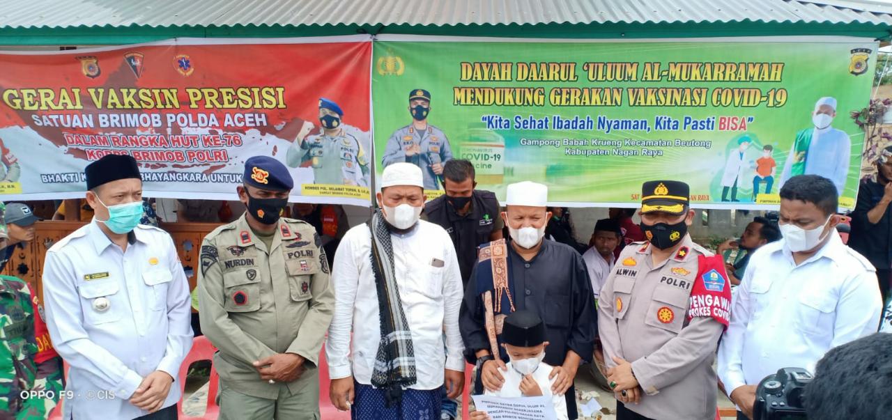 Abiya Husaini di Nagan Raya Himbau Masyarakat Untuk Tidak Takut Divaksin