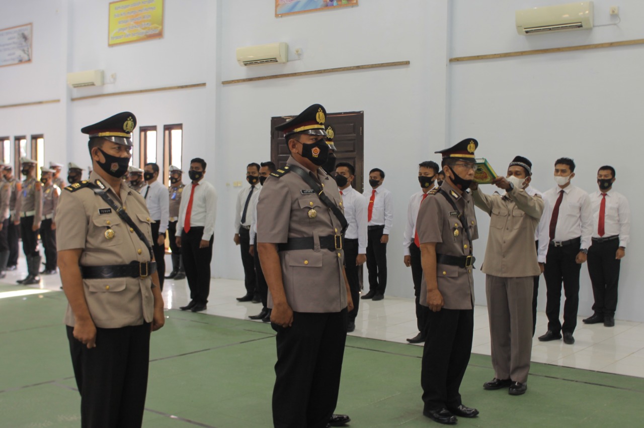 Tiga Perwira Polres Aceh Utara di Rotasi