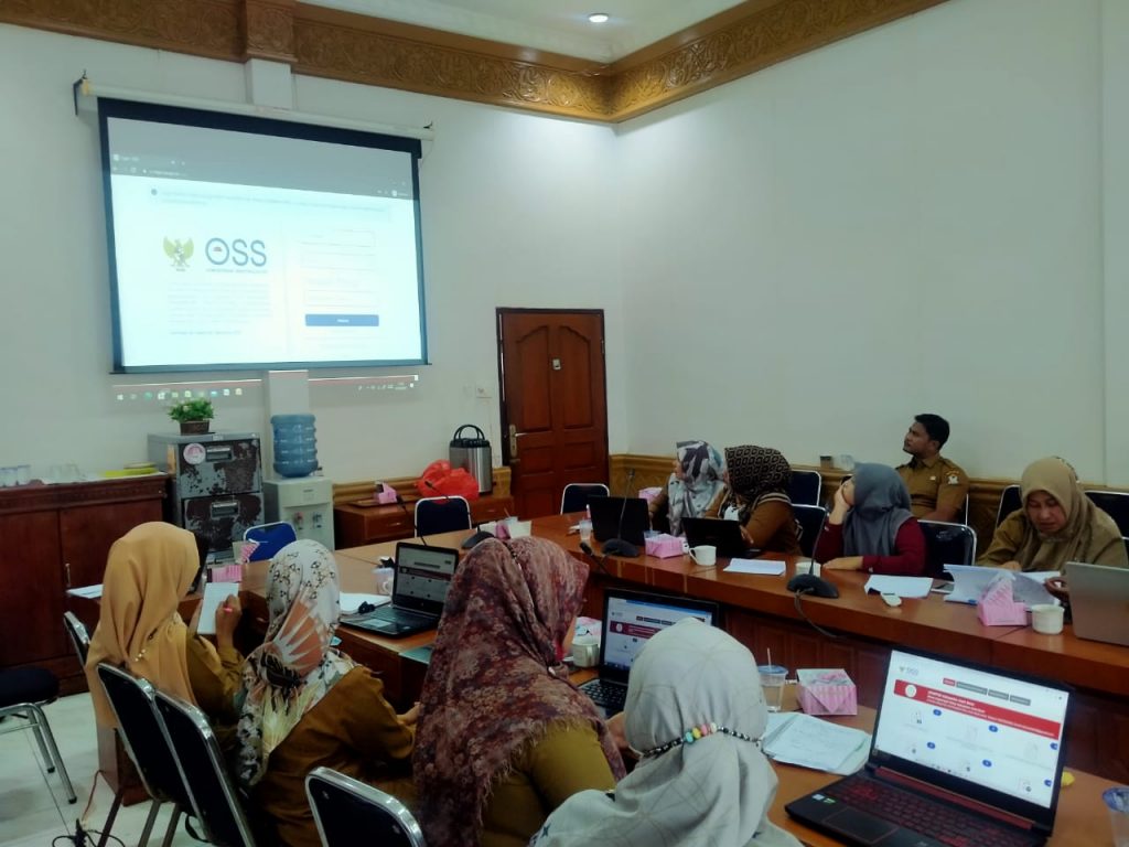DPMPTSP Aceh Barat Sosialisasi OSS RBA 2021