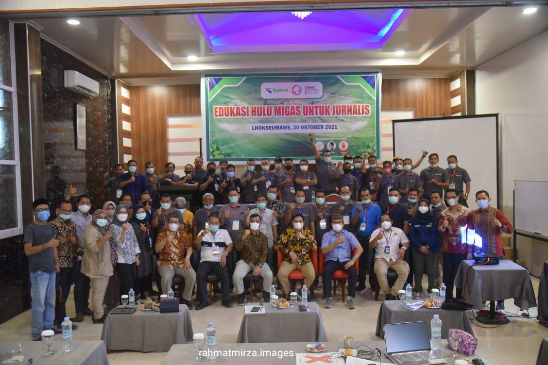 BPMA dan PGE Gelar Edukasi Hulu Migas Untuk Jurnalis di Lhokseumawe