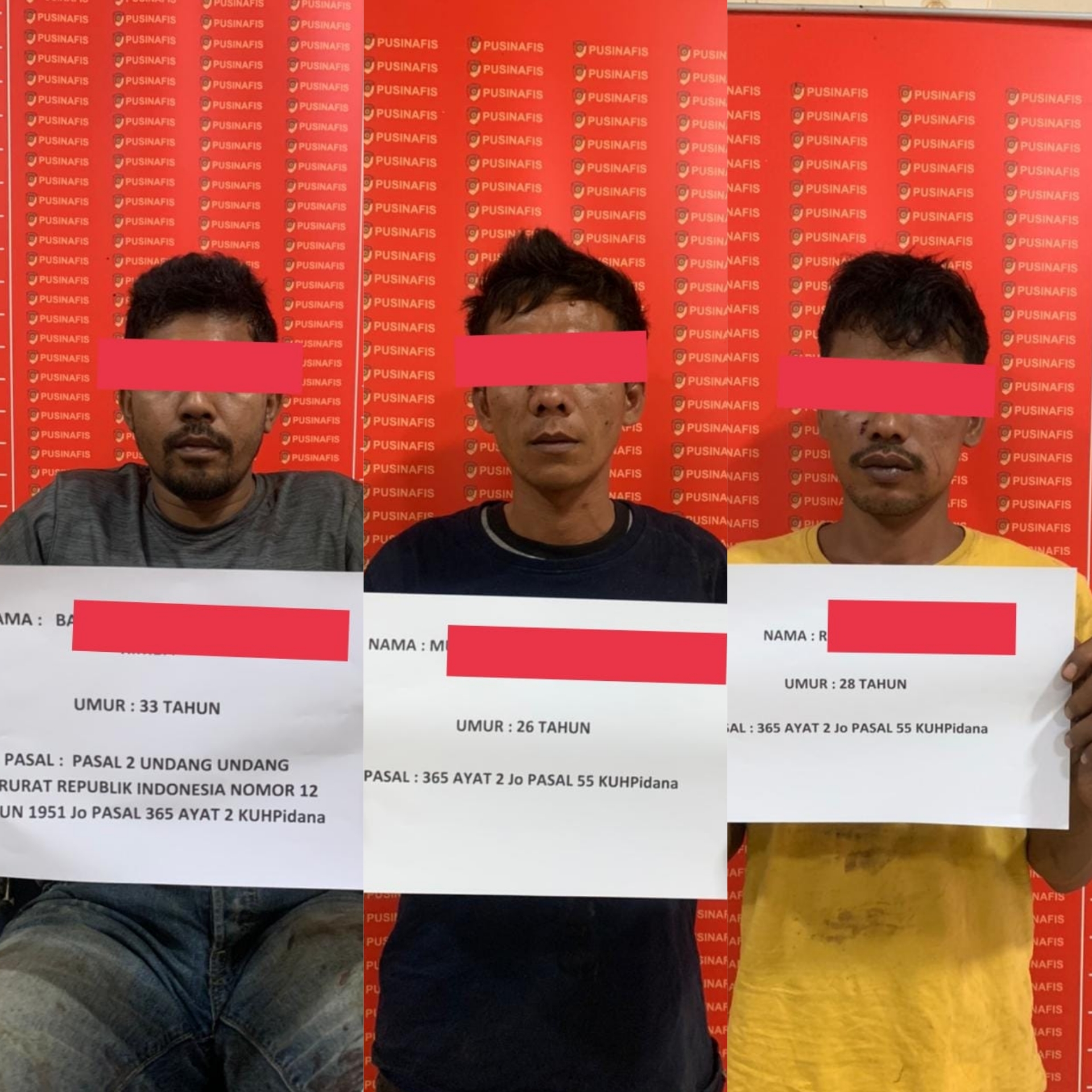 Tiga Perampok Toko Pakaian di Aceh Timur “Dibeureukah” Polisi
