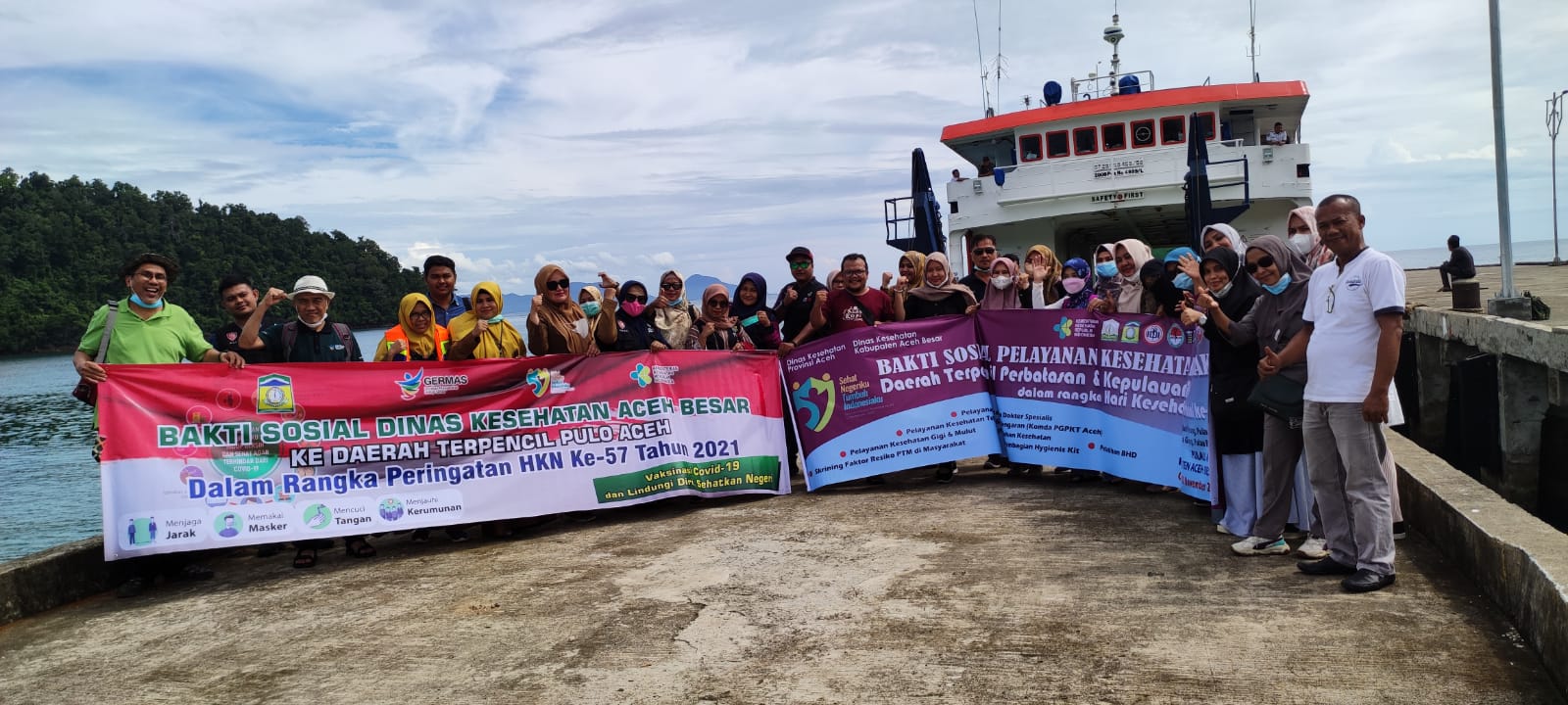 Dinkes Aceh Besar Gelar Bakti Sosial di Pulo Aceh