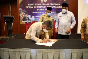 Bupati Aceh Utara Sepakati 15 Poin Rekomendasi Ketahanan Pangan