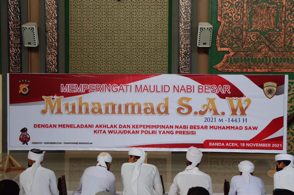Polda Aceh Peringati Maulid Nabi, Akhlakul Karimah Wujud Polri Presisi