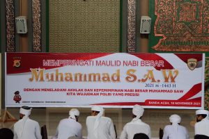 Polda Aceh Peringati Maulid Nabi, Akhlakul Karimah Wujud Polri Presisi