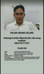 Seorang PNS di BKD Simeulue Dikabarkan Hilang