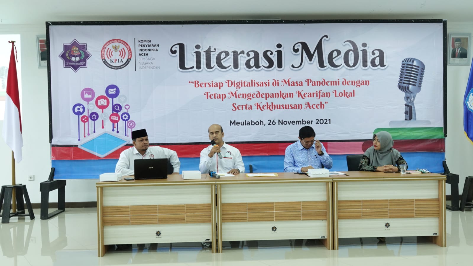 KPI Aceh Kampanyekan Literasi Media di UTU Meulaboh, Ajak Mahasiswa Awasi Isi Siaran Radio dan TV