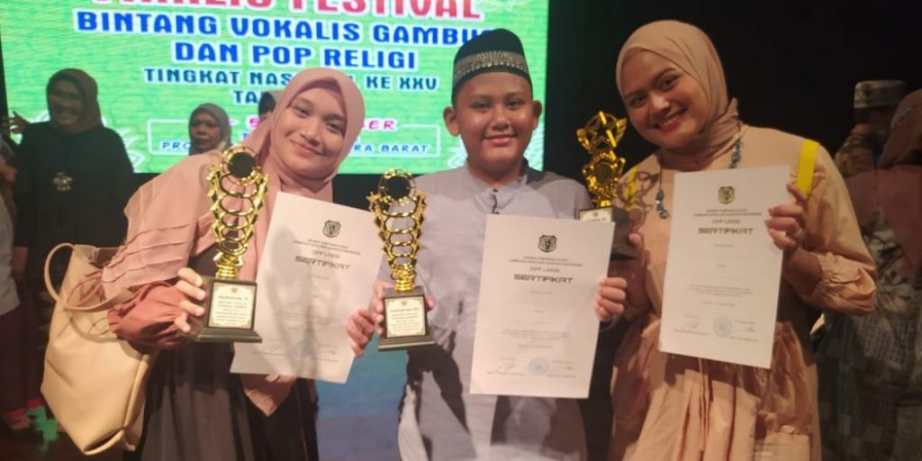 Aceh Raih Tiga Juara Nasional Vokalis Gambus dan Pop Religi di NTB