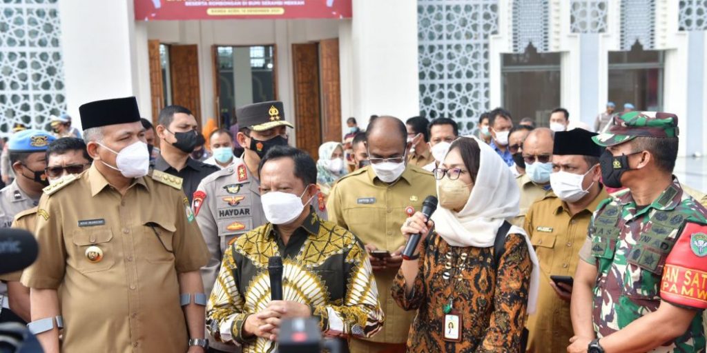 Mendagri Tito Apresiasi Capaian Vaksinasi Covid-19 Pemerintah Aceh