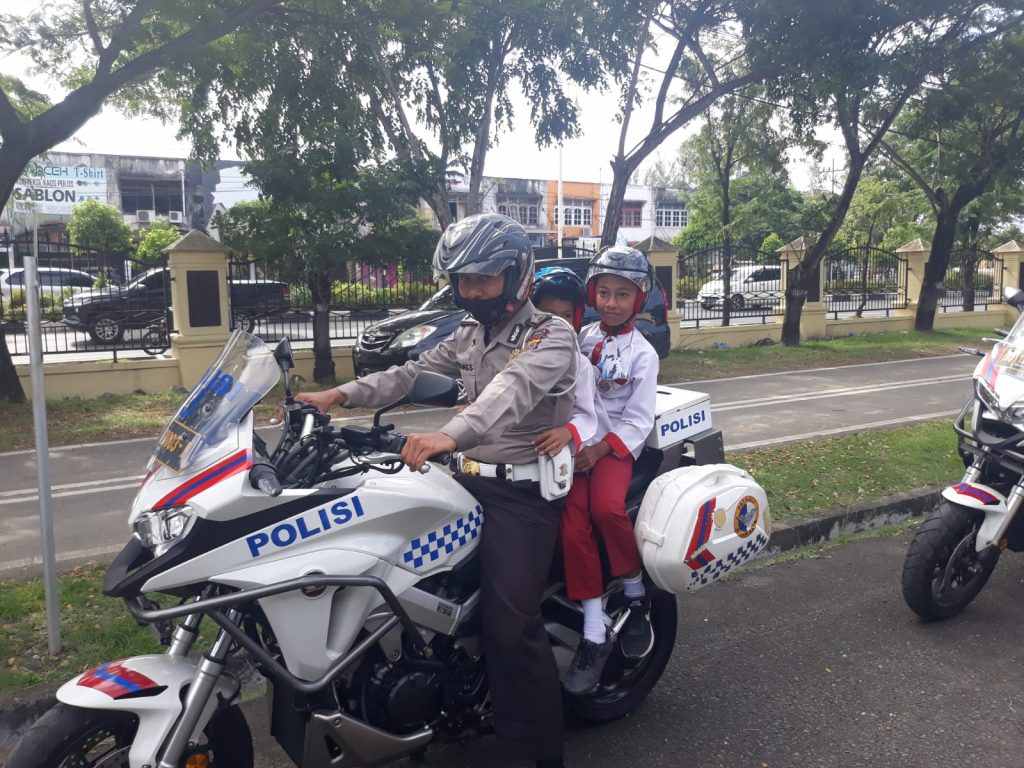 Ditlantas Polda Aceh Edukasi Keselamatan Berlalu Lintas untuk Anak Usia Dini