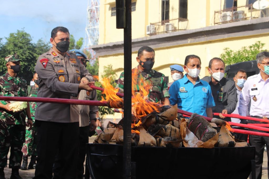 Musnahkan Barang Bukti Narkotika, Kapolda Aceh: 4 Juta Jiwa Terselamatkan