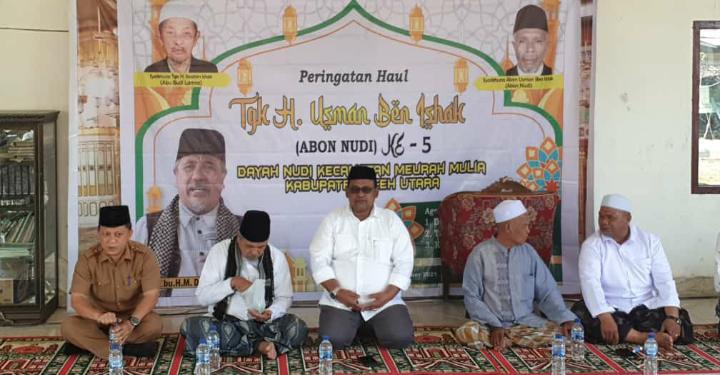 Wakil Bupati Aceh Utara Hadiri Haul Abon Nudi di Meurah Mulia