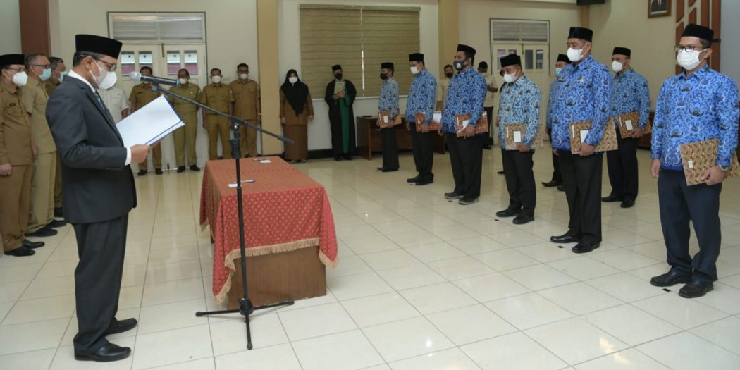 Ikuti SOTK Baru, Pemerintah Aceh Lantik Pejabat Administrator dan Pengawas