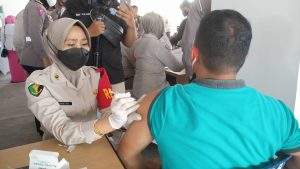 Vaksinasi Dosis I Polda Aceh Tembus 70 Persen
