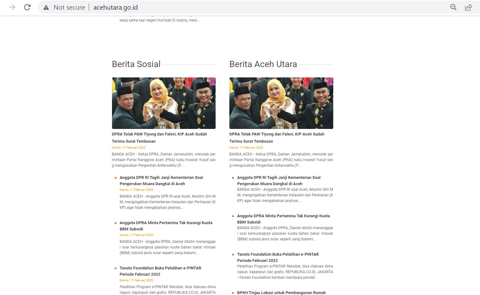 Terkait Postingan Website, Kabag Kominfo Aceh Utara Mengaku Kekurangan Operator