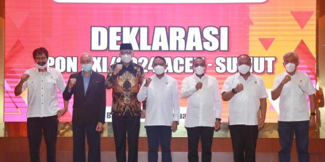 Menpora Deklarasi Tuan Rumah Bersama PON Aceh-Sumut