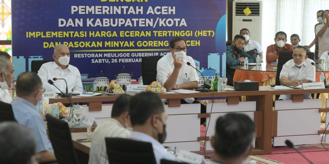 Rapat Dengan Pemerintah Aceh, Mendag Pastikan Distribusi Migor di Aceh Segera Normal