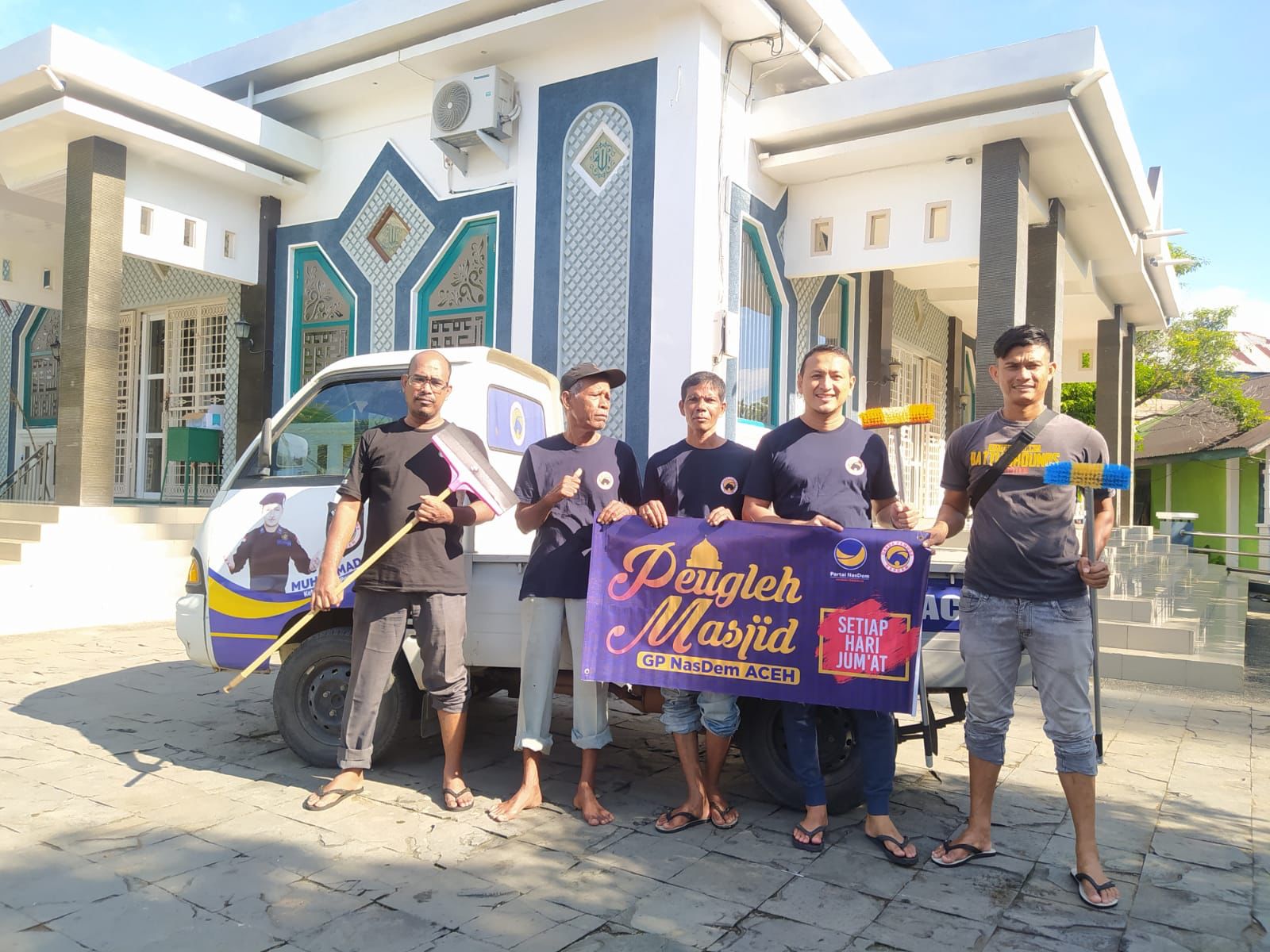 Lagi, GP Nasdem Aceh Lakukan Peugleh Masjid di Meuraxa Banda Aceh