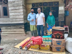 Dinsos Aceh Utara Salurkan Bantuan Masa Panik Bagi Korban Angin Puting Beliung