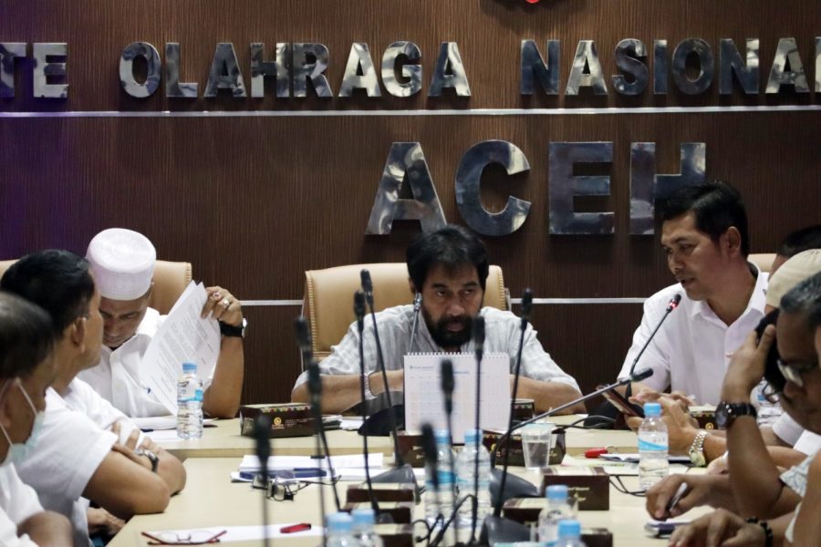 Mualem Ingatkan KONI Aceh Harus Kerja Keras Persiapkan PON 2024
