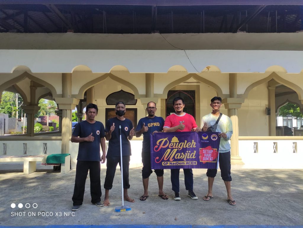 Program “Peugleh Mesjid” GP Nasdem Aceh Membangun Mental Pemuda Mencintai Rumah Ibadah