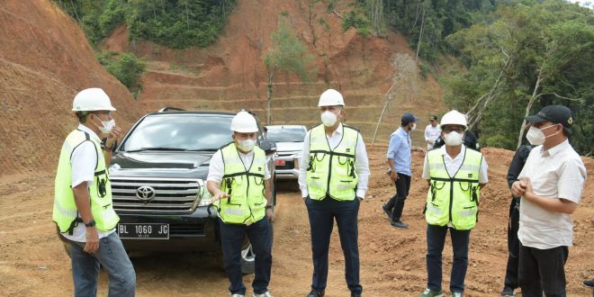 Progres Pembangunan Ruas Jalan Jantho-Lamno Sudah 44,74 Persen