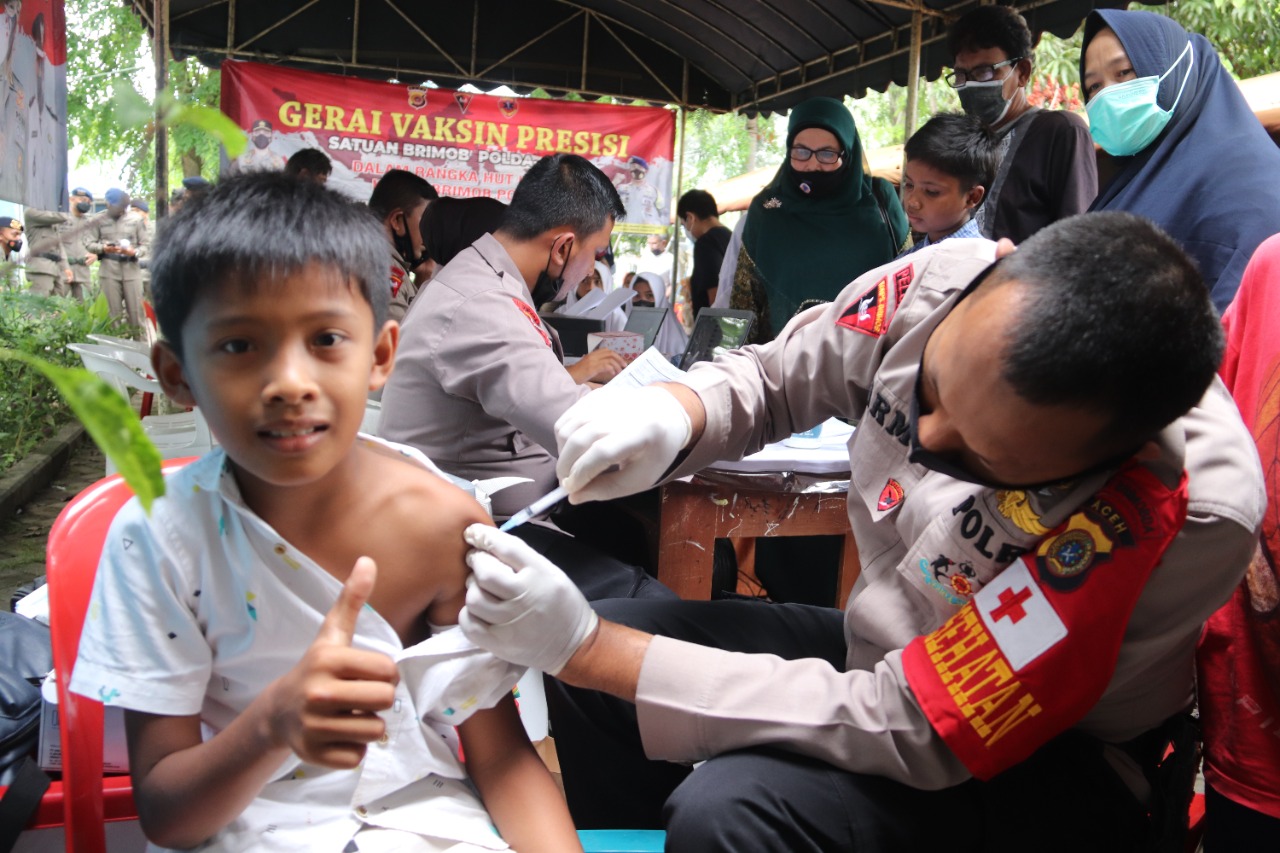 Vaksinasi Booster Wilayah Hukum Polda Aceh Kian Meningkat Vaksinasi Booster Wilayah Hukum Polda Aceh Kian Meningkat