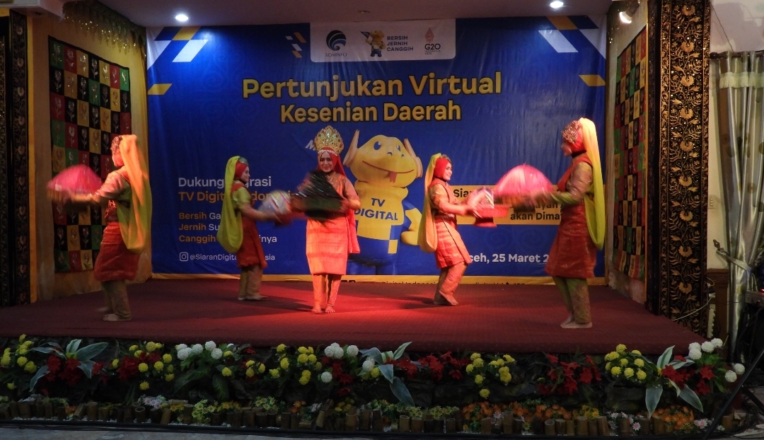 Sosialisasi TV Digital, Kominfo Gelar Pertunjukan Virtual Piasan Pase di Pendopo Bupati Aceh Utara